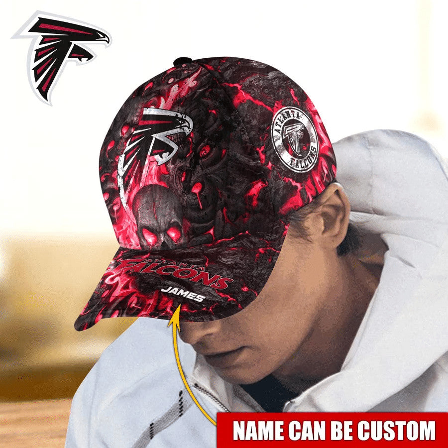 The Best Cheap Atlanta Falcons Caps Skull Custom Name – Footballfan365