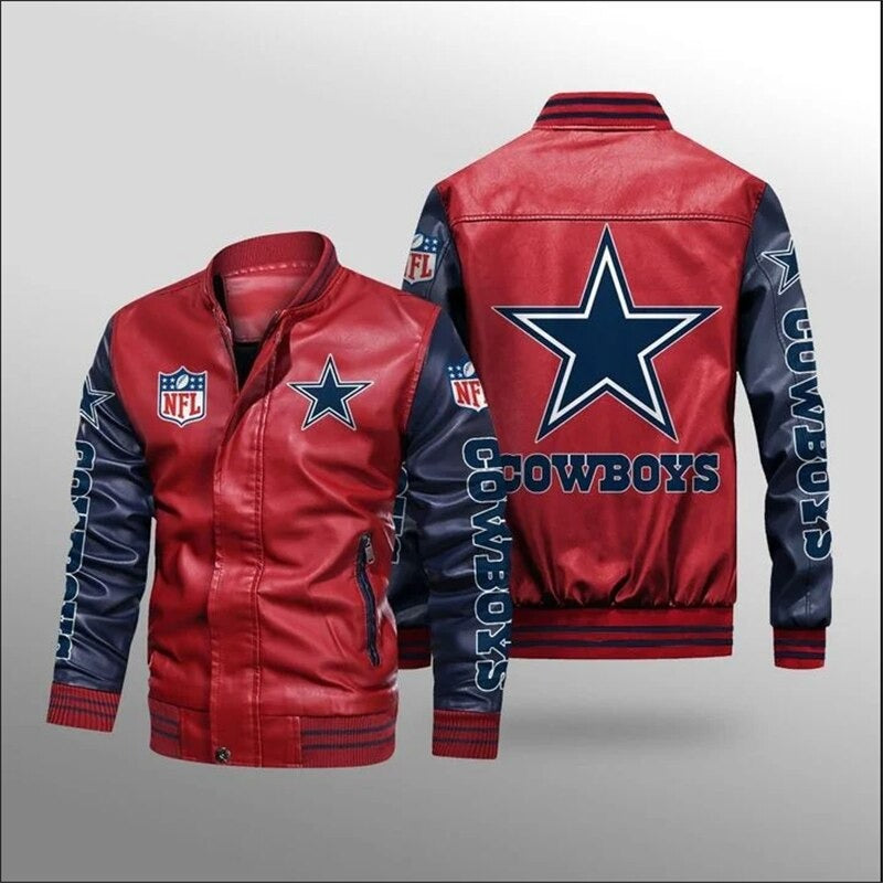 Men's Dallas Cowboys Vintage Leather Jacket Limited Edition