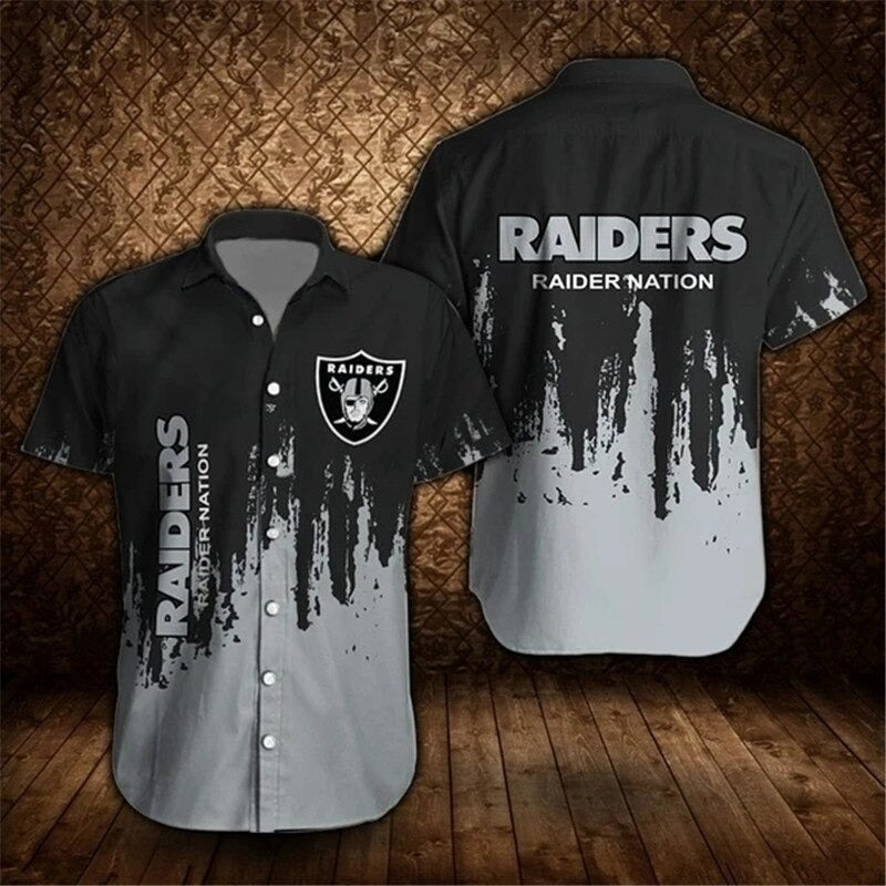 raiders button down