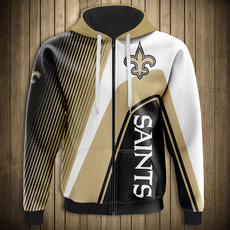 20% OFF New Orleans Saints Zip Up Hoodies 3D Sweatshirt Cheap – 4 Fan Shop