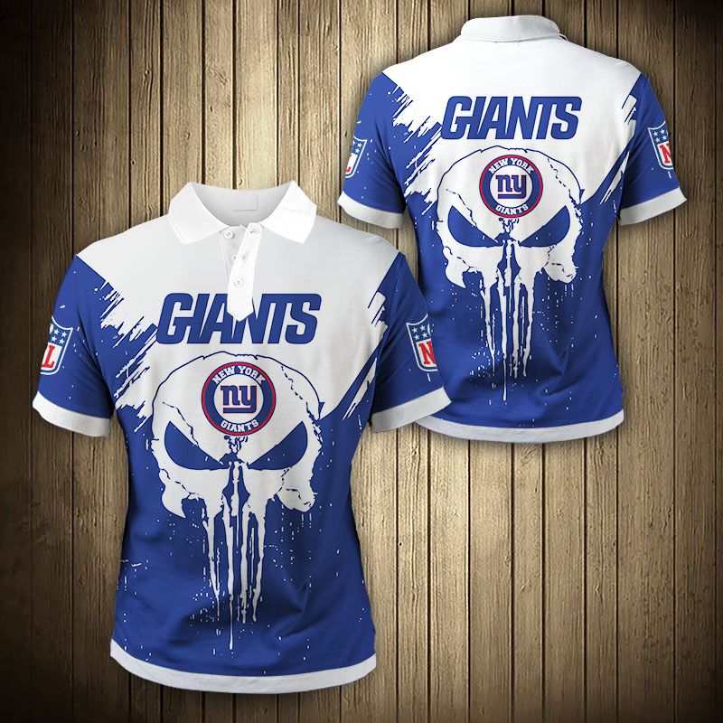 20% OFF New York Giants Polo Shirt Mens Punisher Skull – Footballfan365