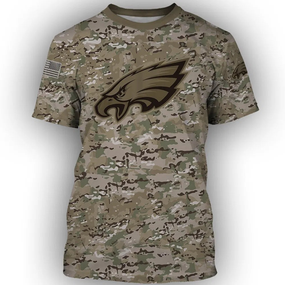 15% OFF Best Philadelphia Eagles Camo T Shirt Football Cheap For