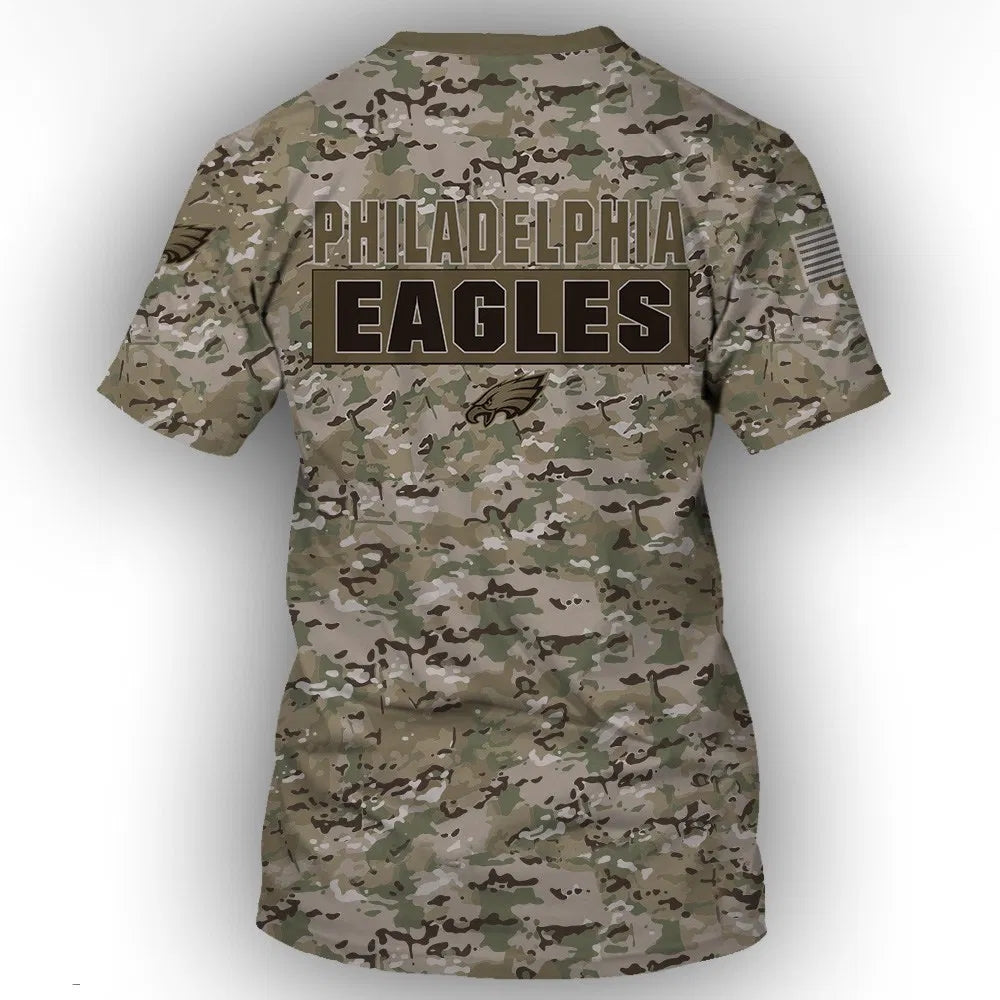 15% OFF Men's Philadelphia Eagles Camo T-shirt - Plus Size