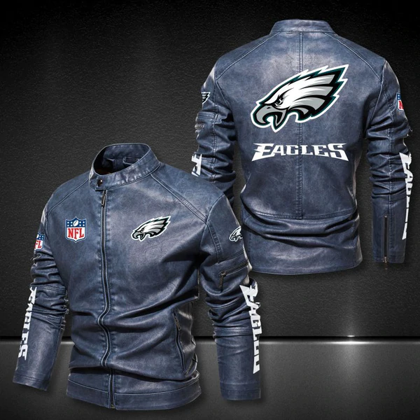 NFL Philadelphia Eagle Leather Varsity Jacket