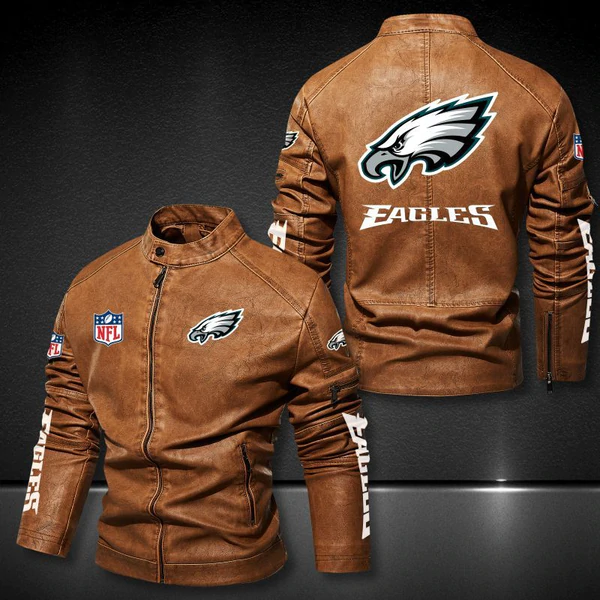 Leather Shark Men's Renegade Philadelphia varsity Jacket, Eagles Letterman  Bomber Jacket