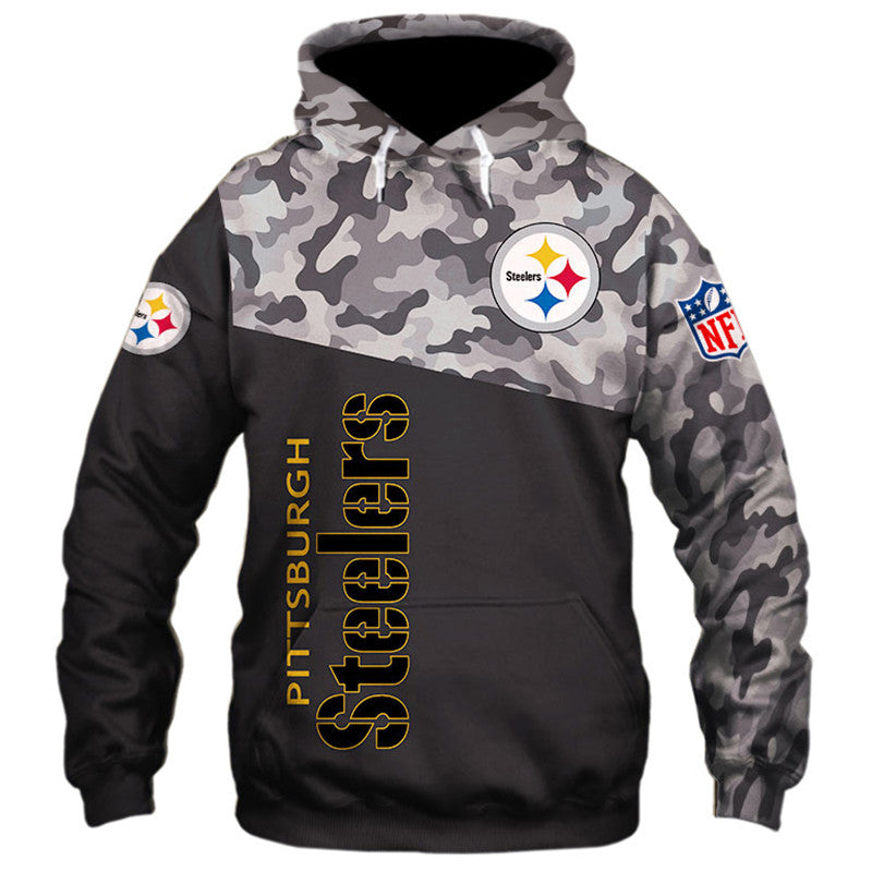 Pittsburgh Steelers Hoodie 3D Military Black Steelers Gift - Personalized  Gifts: Family, Sports, Occasions, Trending