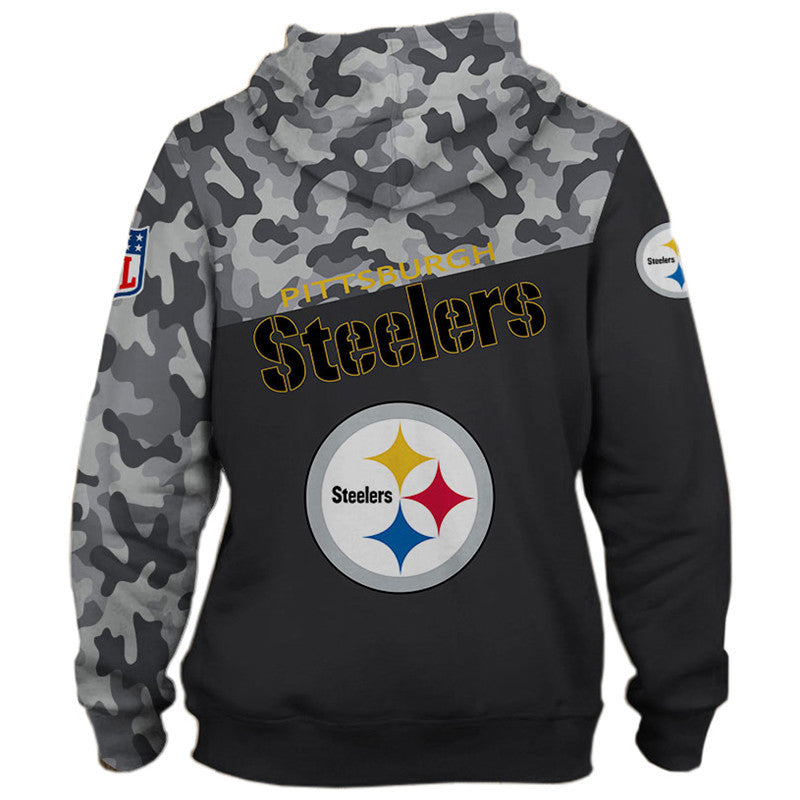 Pittsburgh Steelers Camouflage Veteran Lightweight Polyester 3D