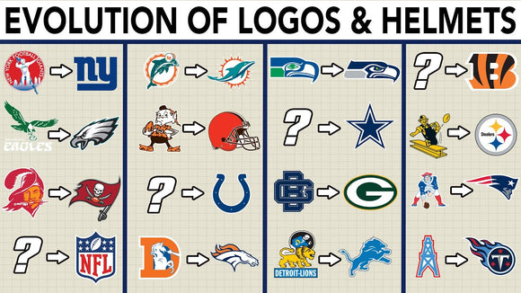 How Have Every Team's Logo & Helmet Changed Over The Years?| Footballfan365