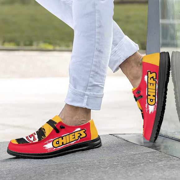 Fashionable Fan Gear: Stay Comfortable and Stylish with Kansas City Chiefs Loafers Inspired by Hey Dudes Shoes