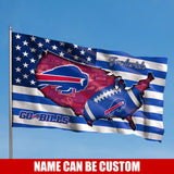 Buffalo Bills Flag American Stars & Stripes Custom Name