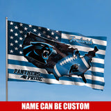 Carolina Panthers Flag American Stars & Stripes Custom Name