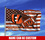 Cincinnati Bengals Flag American Stars & Stripes Custom Name