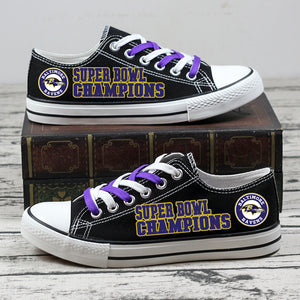 [Best Selling] Custom Baltimore Ravens Shoes Super Bowl Champion No2