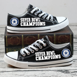 [Best Selling] Custom Dallas Cowboys Shoes Super Bowl Champion No2