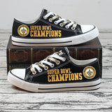 [Best Selling] Custom New Orleans Saints Shoes Super Bowl Champion No2