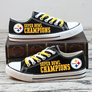 [Best Selling] Custom Pittsburgh Steelers Shoes Super Bowl Champion No2