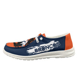 15% OFF Best Denver Broncos Shoes Mens Women's - Loafers Style