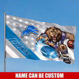 The Best Cheap Detroit Lions Flag Mascot Custom Name