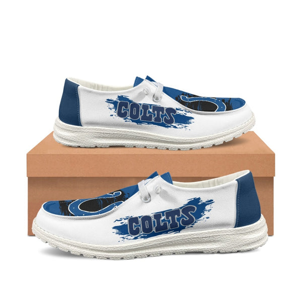15% OFF Best Indianapolis Colts Shoes Mens Women's - Loafers Style