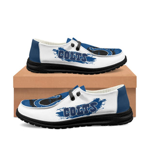15% OFF Best Indianapolis Colts Shoes Mens Women's - Loafers Style