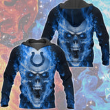20% OFF Indianapolis Colts Skull Hoodies Smoke For Men