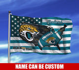 Jacksonville Jaguars Flag American Stars & Stripes Custom Name