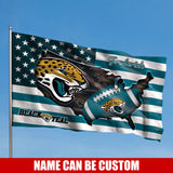 Jacksonville Jaguars Flag American Stars & Stripes Custom Name