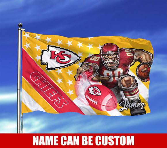 The Best Cheap Kansas City Chiefs Flag Mascot Custom Name