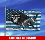 Las Vegas Raiders Flag American Stars & Stripes Custom Name