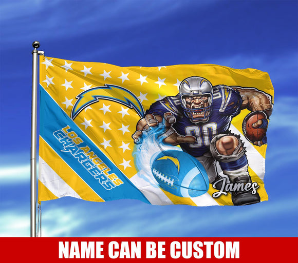 The Best Cheap Los Angeles Chargers Flag Mascot Custom Name