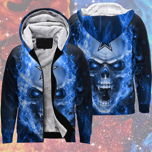 Men's Dallas Cowboys Skull Fleece Jacket 