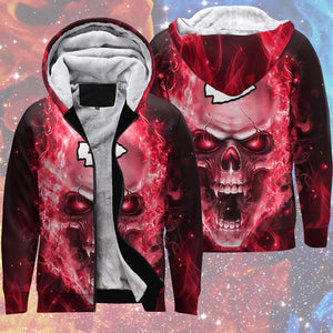 18% OFF Men's Kansas City Chiefs Fleece Jacket, Skull Jacket - Only Today