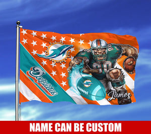 The Best Cheap Miami Dolphins Flag Mascot Custom Name
