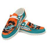 Best Miami Dolphins Shoes Mens Women's - Loafers Style