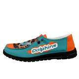 Best Miami Dolphins Shoes Mens Women's - Loafers Style