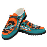 Best Miami Dolphins Shoes Mens Women's - Loafers Style