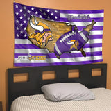 Minnesota Vikings Flag American Stars & Stripes Custom Name