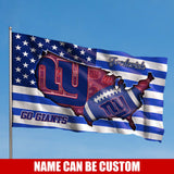 New York Giants Flag American Stars & Stripes Custom Name