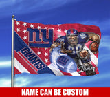 The Best Cheap New York Giants Flag Mascot Custom Name
