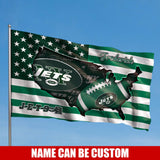 New York Jets Flag American Stars & Stripes Custom Name
