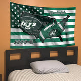 New York Jets Flag American Stars & Stripes Custom Name