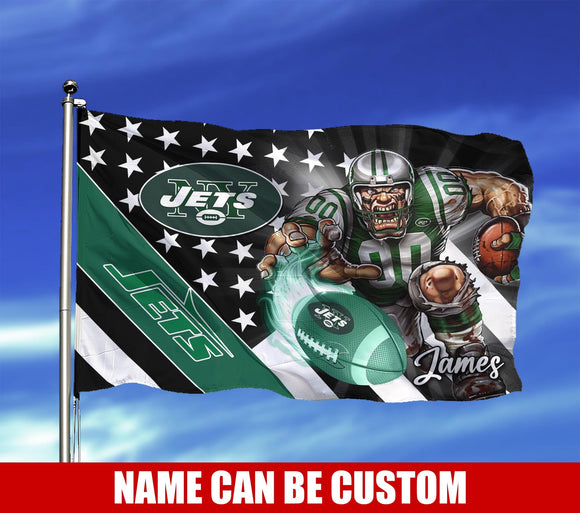 The Best Cheap New York Jets Flag Mascot Custom Name