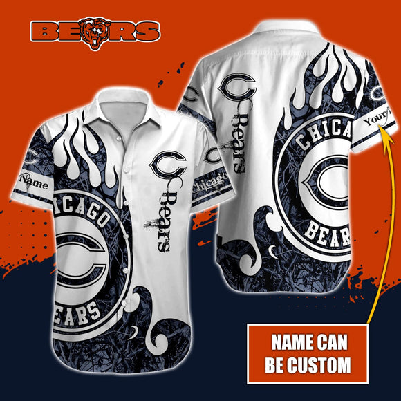 Personalized Chicago Bears Shirts Real Tree Background