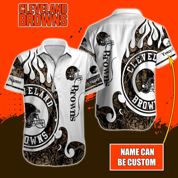 Personalized Cleveland Browns Shirts Real Tree Background