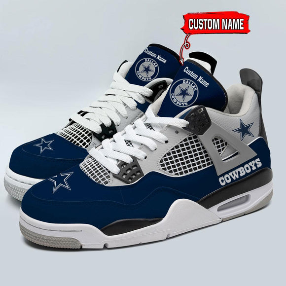 25% OFF Personalized Dallas Cowboys Jordan Sneakers AJ04 - Now