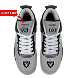 25% OFF Personalized Las Vegas Raiders Jordan Sneakers AJ04 - Now