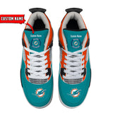25% OFF Personalized Miami Dolphins Jordan Sneakers AJ04 - Now