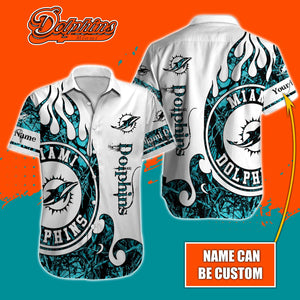 Personalized Miami Dolphins Shirts Real Tree Background
