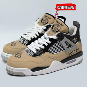 25% OFF Personalized New Orleans Saints Jordan Sneakers AJ04 - Now