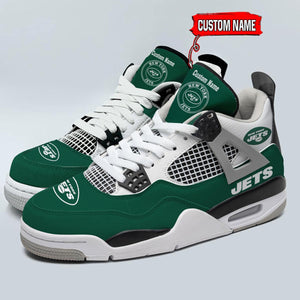 25% OFF Personalized New York Jets Jordan Sneakers AJ04 - Now